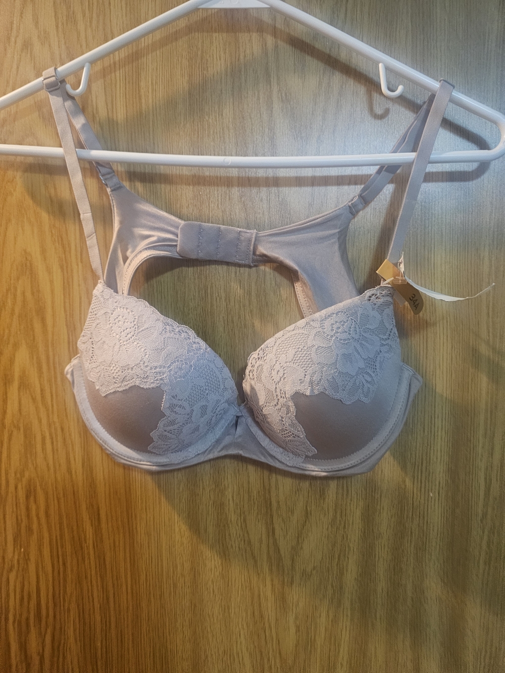 NWT Maidenform Comfort Devotion Push-Up Lace Bra 34A-Rose Taupe